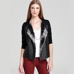 Ella Moss Cooper Faux Black Shearling Jacket